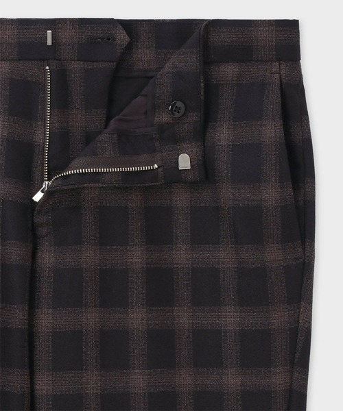 Paul Smith(ポールスミス)の「オンブレチェック テーパード トラウザーズ / 253158 UBP01(スラックス・メンズ・ネイビー/ダークグレー・SMALL/MEDIUM/LARGE/X-LARGE/XX-LARGE)」の6枚目の写真