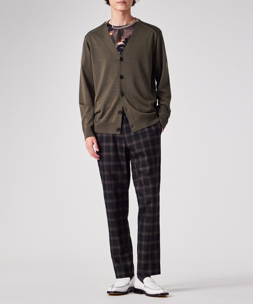 Paul Smith(ポールスミス)の「オンブレチェック テーパード トラウザーズ / 253158 UBP01(スラックス・メンズ・ネイビー/ダークグレー・SMALL/MEDIUM/LARGE/X-LARGE/XX-LARGE)」の9枚目の写真