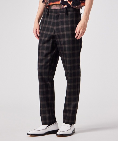 Paul Smith(ポールスミス)の「オンブレチェック テーパード トラウザーズ / 253158 UBP01(スラックス・メンズ・ネイビー/ダークグレー・SMALL/MEDIUM/LARGE/X-LARGE/XX-LARGE)」の10枚目の写真