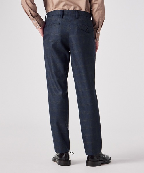 Paul Smith(ポールスミス)の「オンブレチェック テーパード トラウザーズ / 253158 UBP01(スラックス・メンズ・ネイビー/ダークグレー・SMALL/MEDIUM/LARGE/X-LARGE/XX-LARGE)」の15枚目の写真