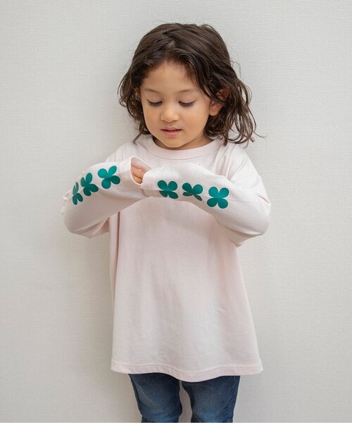 BREEZE（ブリーズ）の「【2Pセット/ジュニア対応】3way袖プリントTシャツ（Tシャツ/カットソー・キッズ・ネイビー/ベージュ/オフホワイト/ブルー・130/140/150/90/100/110/120）」の8枚目の写真