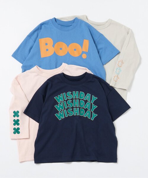 BREEZE（ブリーズ）の「【2Pセット/ジュニア対応】3way袖プリントTシャツ（Tシャツ/カットソー・キッズ・ネイビー/ベージュ/オフホワイト/ブルー・130/140/150/90/100/110/120）」の11枚目の写真