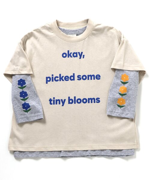 BREEZE（ブリーズ）の「【2Pセット/ジュニア対応】3way袖プリントTシャツ（Tシャツ/カットソー・キッズ・ネイビー/ベージュ/オフホワイト/ブルー・130/140/150/90/100/110/120）」の15枚目の写真