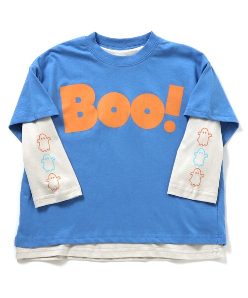 BREEZE（ブリーズ）の「【2Pセット/ジュニア対応】3way袖プリントTシャツ（Tシャツ/カットソー・キッズ・ネイビー/ベージュ/オフホワイト/ブルー・130/140/150/90/100/110/120）」の16枚目の写真