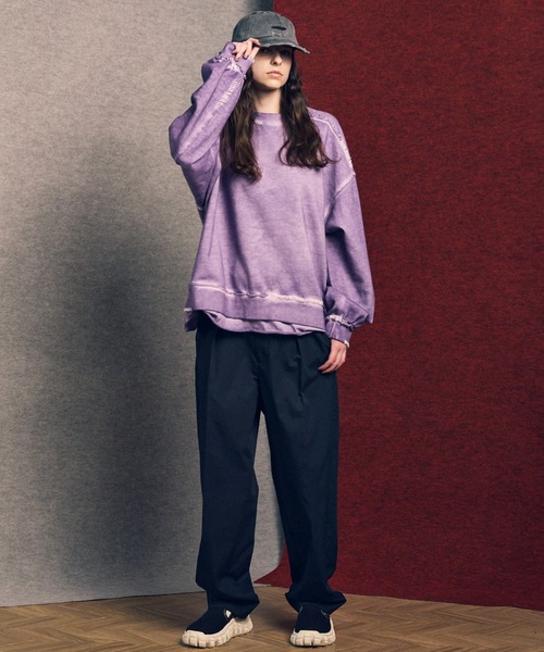 MAISON SPECIAL（メゾンスペシャル）の「《UNISEX》Cotton Like Regular-Over Set Up/コットンライクレギュラーオーバーセットアップ【MAISON SPECIAL/メゾンスペシャル】（テーラードジャケット・メンズ・ネイビー/グレイッシュベージュ/ブラック・0/2/1）」の8枚目の写真