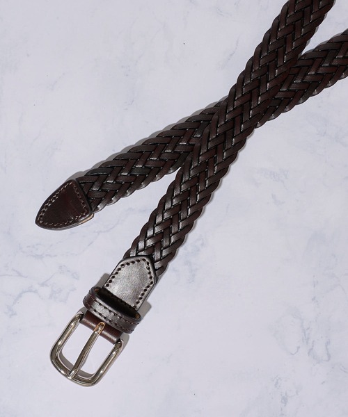 セール】【Saddler's/サドラーズ】レザーメッシュベルト（ベルト