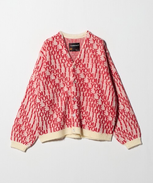 TOWNCRAFT（タウンクラフト）の「【別注】＜TOWNCRAFT＞ニットカーディガン（カーディガン/ボレロ・レディース・ダークブラウン/レッド・FREE）」の12枚目の写真