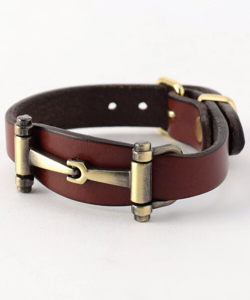 TORY LEATHER/トリーレザー Snaffle Bit Flared Center Bracelets