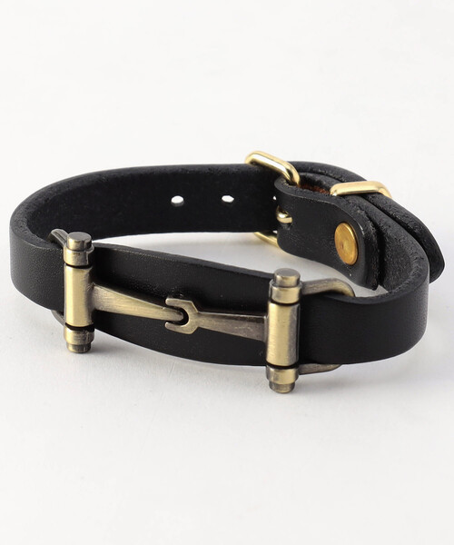 TORY LEATHER/トリーレザー Snaffle Bit Flared Center Bracelets