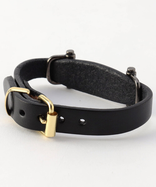 FREAK'S STORE（フリークスストア）の「TORY LEATHER/トリーレザー Snaffle Bit Flared Center Bracelets / 1807O 1807B（ブレスレット・レディース・ブラック/キャメル・ONE SIZE）」の4枚目の写真