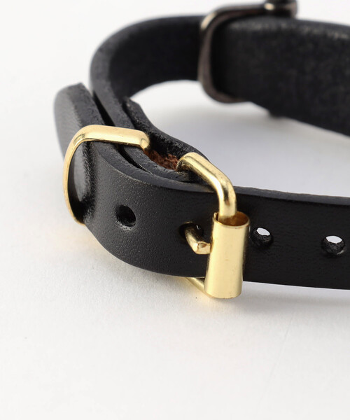 FREAK'S STORE（フリークスストア）の「TORY LEATHER/トリーレザー Snaffle Bit Flared Center Bracelets / 1807O 1807B（ブレスレット・レディース・ブラック/キャメル・ONE SIZE）」の5枚目の写真