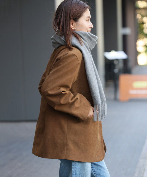 JOURNAL STANDARD（ジャーナルスタンダード）の「《追加2》Cashmere ストール（ストール/ショール・レディース・ブルー/グリーン系その他/レッド系その他/サックスブルー/ブラック/チャコールグレー/レッド・FREE）」の10枚目の写真