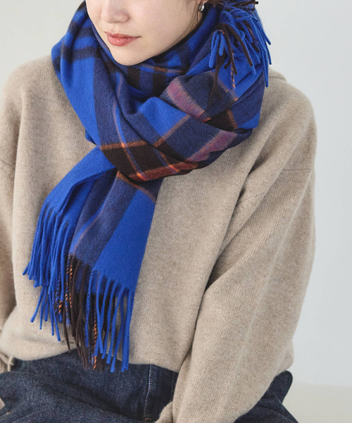 JOURNAL STANDARD（ジャーナルスタンダード）の「《追加2》Cashmere ストール（ストール/ショール・レディース・ブルー/グリーン系その他/レッド系その他/サックスブルー/ブラック/チャコールグレー/レッド・FREE）」の17枚目の写真