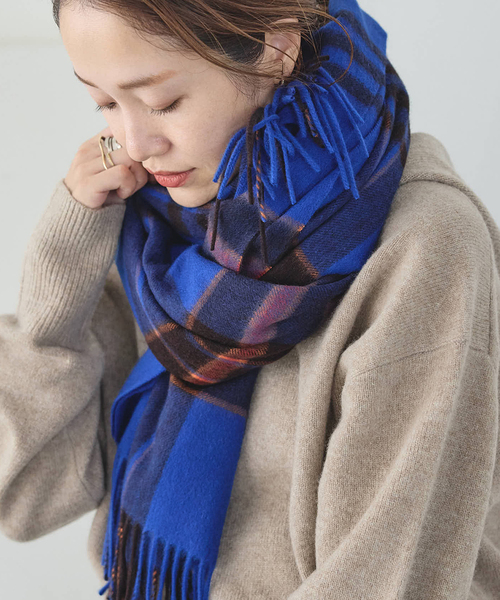 JOURNAL STANDARD（ジャーナルスタンダード）の「《追加2》Cashmere ストール（ストール/ショール・レディース・ブルー/グリーン系その他/レッド系その他/サックスブルー/ブラック/チャコールグレー/レッド・FREE）」の18枚目の写真