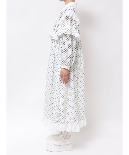 merry jenny（メリージェニー）の「フリルドットデコレーションワンピース（ワンピース・レディース・ネイビー/オフホワイト/グレー・FREE）」の20枚目の写真