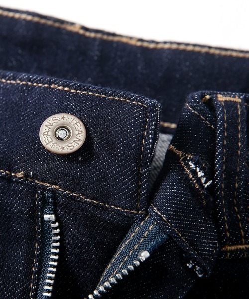 HANDO（ハンド）の「[高身長サイズMT/低身長サイズS有り]脚長見え◎ 美シルエットを叶えるハイウエストワイドデニム オフィスカジュアル きれいめカジュアル 韓国（デニムパンツ・レディース・ネイビー/アイボリー・S/M/L/XL/XXL）」の8枚目の写真