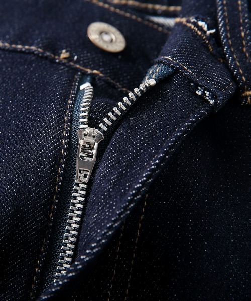 HANDO（ハンド）の「[高身長サイズMT/低身長サイズS有り]脚長見え◎ 美シルエットを叶えるハイウエストワイドデニム オフィスカジュアル きれいめカジュアル 韓国（デニムパンツ・レディース・ネイビー/アイボリー・S/M/L/XL/XXL）」の9枚目の写真