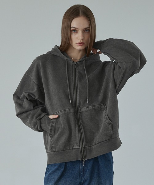 CALLNE】Heavyweight Double Zip Hoodie / ヘビーウェイトダブルジップ