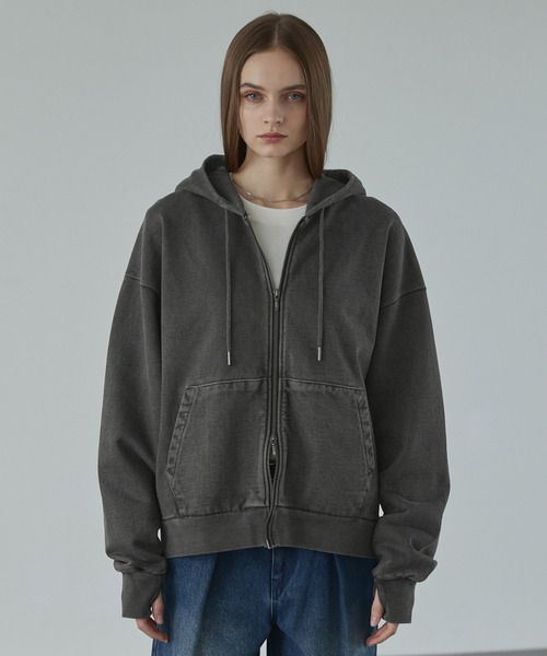 CALLNE】Heavyweight Double Zip Hoodie / ヘビーウェイトダブルジップ