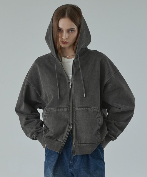 CALLNE】Heavyweight Double Zip Hoodie / ヘビーウェイトダブルジップ