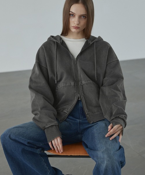 セール】【CALLNE】Heavyweight Double Zip Hoodie / ヘビーウェイト