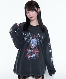 TRAVAS TOKYO（トラバス トウキョウ）の「『TRAVAS TOKYO/トラバス トーキョー』イラストプリント加工L/S Tee/ロングスリーブカットソー（Tシャツ/カットソー）」