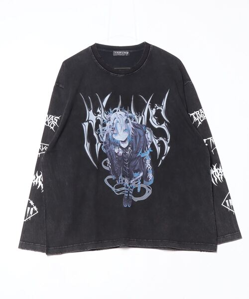 TRAVAS TOKYO/トラバス トーキョー』イラストプリント加工L/S Tee