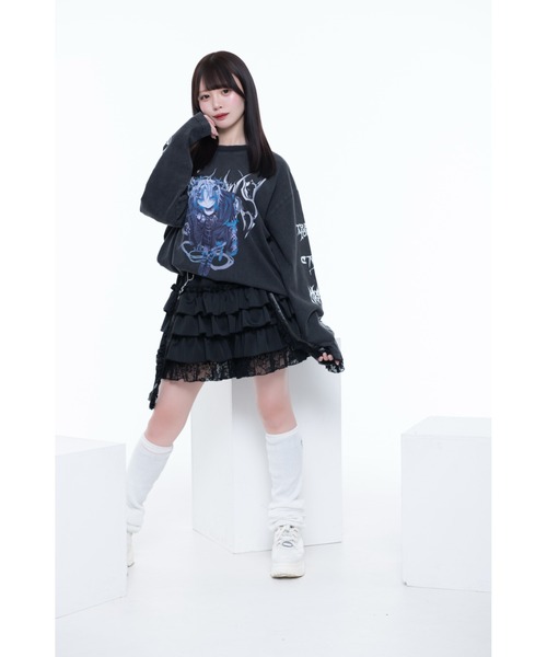 TRAVAS TOKYO（トラバス トウキョウ）の「『TRAVAS TOKYO/トラバス トーキョー』イラストプリント加工L/S Tee/ロングスリーブカットソー（Tシャツ/カットソー・レディース・A/B・FREE）」の11枚目の写真