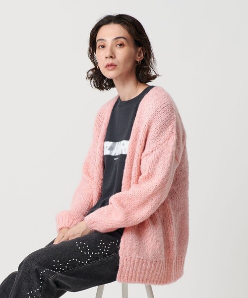 【別注】TRICOTS JEAN MARC ミドルゲージ ノーボタンカーディガン 別注】＜TRICOTS JEAN MARC＞ミドルゲージ ノーボタンカーディガン