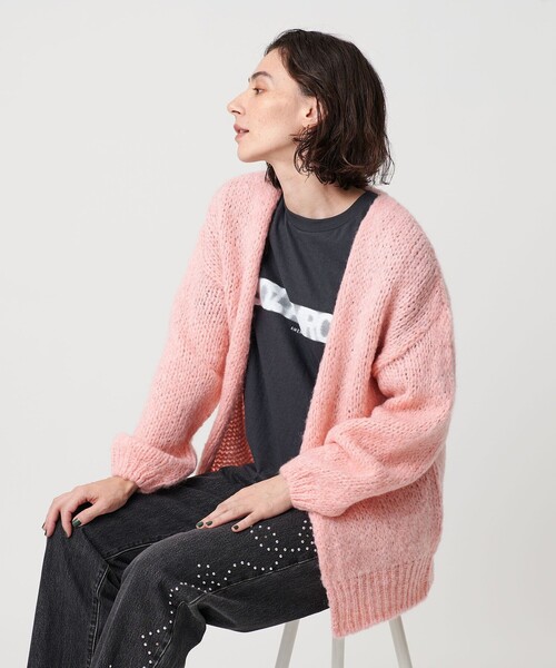 TRICOTS JEAN MARC（トリコットジーンマルク）の「【別注】＜TRICOTS JEAN MARC＞ミドルゲージ ノーボタンカーディガン（カーディガン/ボレロ・レディース・グレー系/ナチュラル/ライトピンク・FREE）」の10枚目の写真