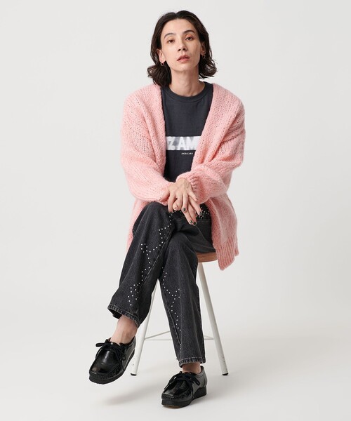 別注】＜TRICOTS JEAN MARC＞ミドルゲージ ノーボタンカーディガン