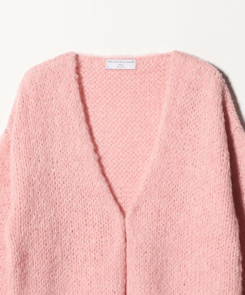 別注】＜TRICOTS JEAN MARC＞ミドルゲージ ノーボタンカーディガン