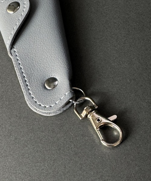 CALIFORNIA OUTFITTERS（カリフォルニア アウトフィッターズ）の「9C32 PUレザーケース付 ポータブルシューホーン ミニ 持ち運び 靴べら（キーホルダー・メンズ・ブラック/ブラウン/グレー・ONESIZE）」の8枚目の写真