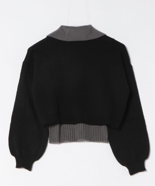 UP START（アップスタート）の「【LAMPOON】レイヤードニットセット（ニット/セーター・レディース・ブラック/グレー/ブルー・FREE）」の19枚目の写真