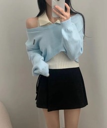 UP START（アップスタート）の「【LAMPOON】レイヤードニットセット（ニット/セーター）」