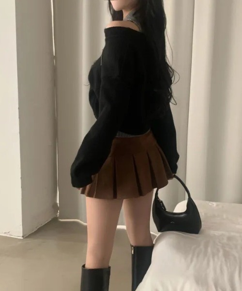 UP START（アップスタート）の「【LAMPOON】レイヤードニットセット（ニット/セーター・レディース・ブラック/グレー/ブルー・FREE）」の8枚目の写真