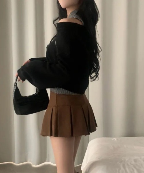 UP START（アップスタート）の「【LAMPOON】レイヤードニットセット（ニット/セーター・レディース・ブラック/グレー/ブルー・FREE）」の9枚目の写真