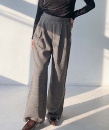 AS KNOW AS plus | ♪タックストレートスラックスパンツ　セットアップ可能(スラックス)