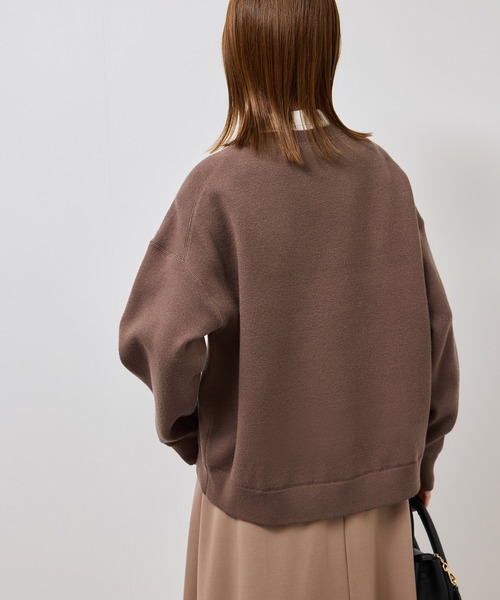 ROPE' PICNIC（ロペピクニック）の「スウェットライクロゴニットプルオーバー（ニット/セーター・レディース・ダークブラウン/キナリ/ネイビー/グレー・FREE）」の19枚目の写真