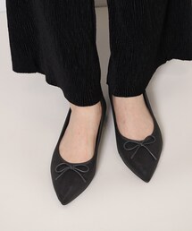 ESPERANZA | ポインテッドリボンバレエパンプス(パンプス)