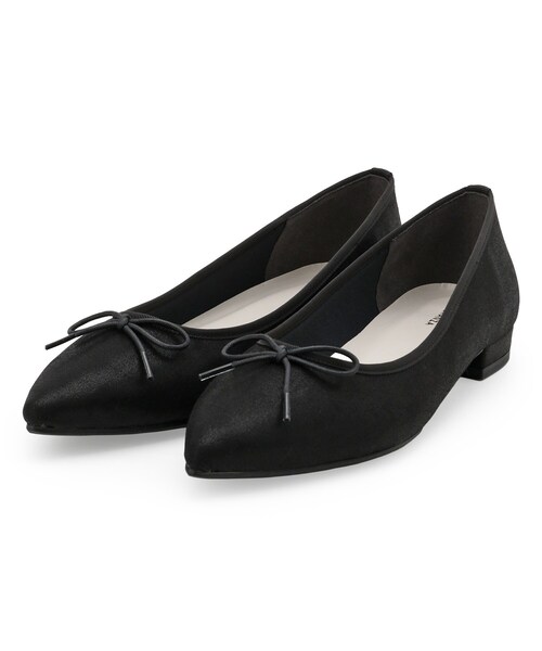 ESPERANZA（エスペランサ）の「ポインテッドリボンバレエパンプス（パンプス・レディース・ブラック系2/ベージュ系2/ブラック系8・22.5cm/23.0cm/23.5cm/24.0cm/24.5cm/25.0cm）」の13枚目の写真