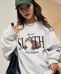 PUBLUX/パブリュクス SLOTH キャット 裏起毛 スウェット 限定展開
