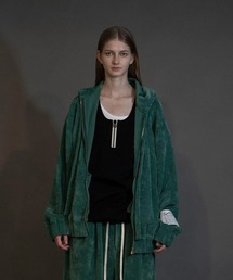 my beautiful landlet（マイビューティフルランドレット）の「【my beautiful landlet】 CHENILLE KNIT ZIP HOODIE（パーカー）」