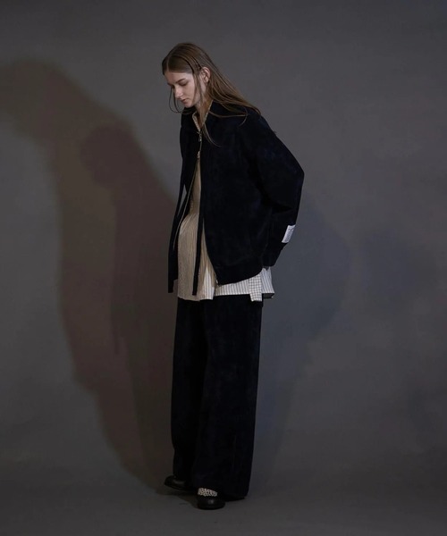 my beautiful landlet(マイビューティフルランドレット)の「【my beautiful landlet】 CHENILLE KNIT ZIP HOODIE(パーカー・メンズ・グリーン/ベージュ/ネイビー/ブラック/イエロー・1/0)」の9枚目の写真