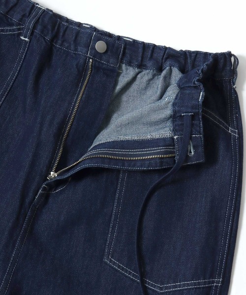 Lazar（ラザル）の「Denim Baker Pants/バギーシルエット デニム ベイカーパンツ/イージーパンツ（デニムパンツ・メンズ・ブラック/インディゴブルー・マルチサイズ）」の18枚目の写真