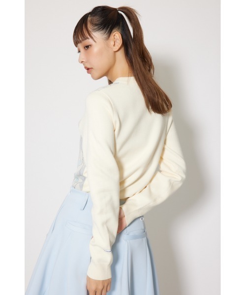 RIENDA GOLF(リエンダゴルフ)の「【RIENDA GOLF】アーガイルジャガードニットトップス 秋服 冬服(ニット/セーター・レディース・ブラウン/ホワイト/ピンク・MEDIUM/SMALL)」の9枚目の写真
