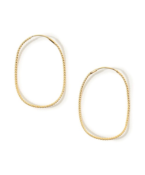 BAR JEWELLERY(バージュエリー)の「BAR Jewellery TWISTED CONTOUR ゴールド ピアス(ピアス(両耳用)・レディース・ゴールド・FREE)」の1枚目の写真