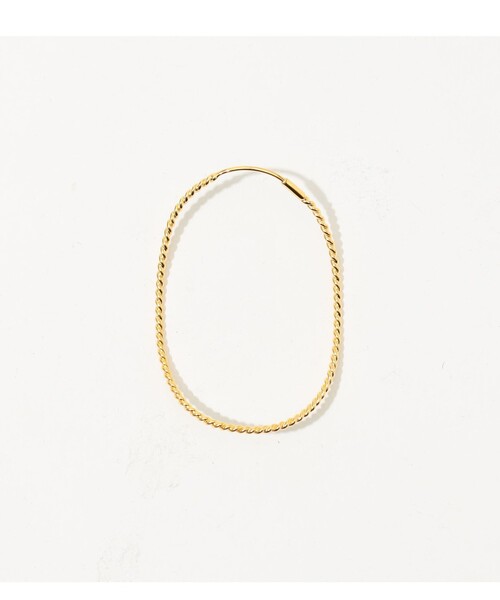 BAR JEWELLERY(バージュエリー)の「BAR Jewellery TWISTED CONTOUR ゴールド ピアス(ピアス(両耳用)・レディース・ゴールド・FREE)」の4枚目の写真