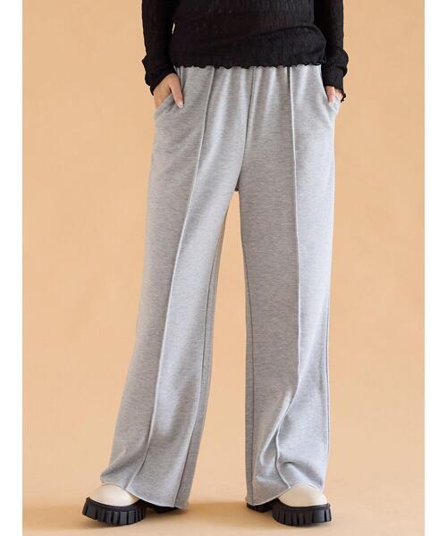 ehka sopo（エヘカソポ）の「フレアスウェットパンツ（その他パンツ・レディース・ブラウン/グレー/キナリ・F）」の2枚目の写真