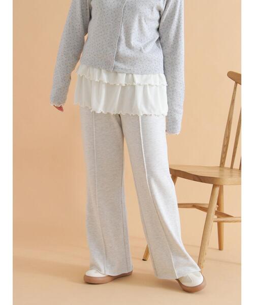 ehka sopo（エヘカソポ）の「フレアスウェットパンツ（その他パンツ・レディース・ブラウン/グレー/キナリ・F）」の11枚目の写真